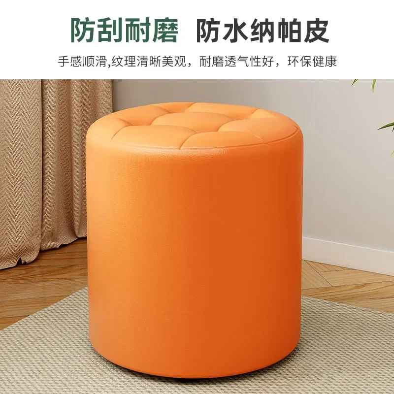 Solid Wood Small Stool Light Luxury Living Room Coffee Table Low Bench Sturdy Shoe Changing Seat High End Internet Celebrity