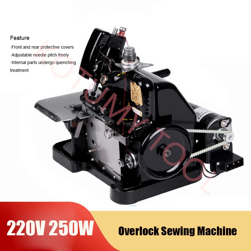 

Overlock Sewing Machine 220V 250W Household Electric Small Three-Thread Sewing Overlocking Machine Overlocking Knitting Machine