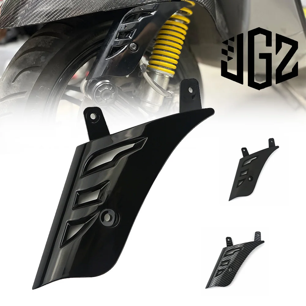 Per VESPA GTS 150 250 300 GTV HPE 2013 - 2023 Moto Ruota Anteriore Rocker ABS Ammortizzatore In Carbonio Copertura Laterale Accessori