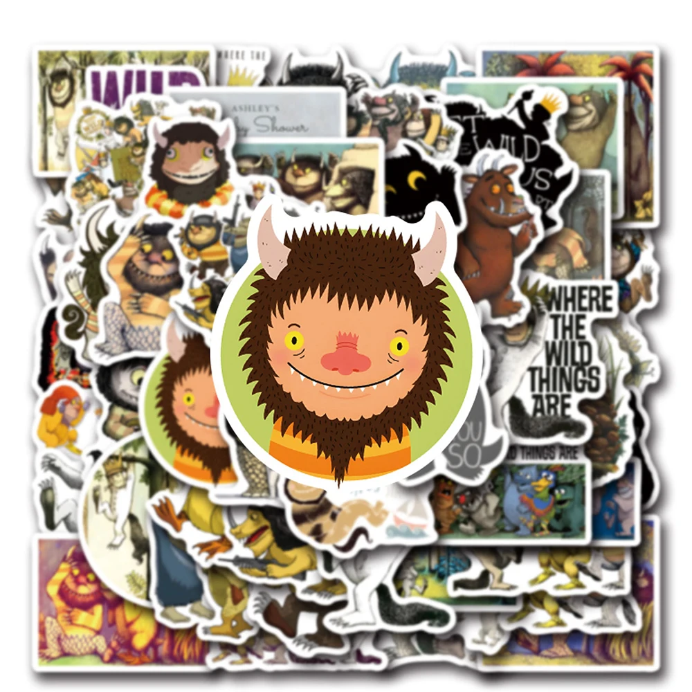 10/30/55PCS Where The Wild Things Are Sticker Graffiti DIY Scrapbook Notebook Motorcycle Skateboard Water Cup Waterproof Sticker