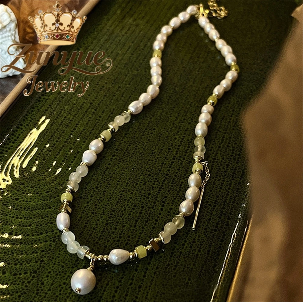

Eight-Pointed Star Woven Pearl Necklace High-End Sweater Chain Versatile Collarbone Neck Chain Accessory Fashion Jewelry Elegant
