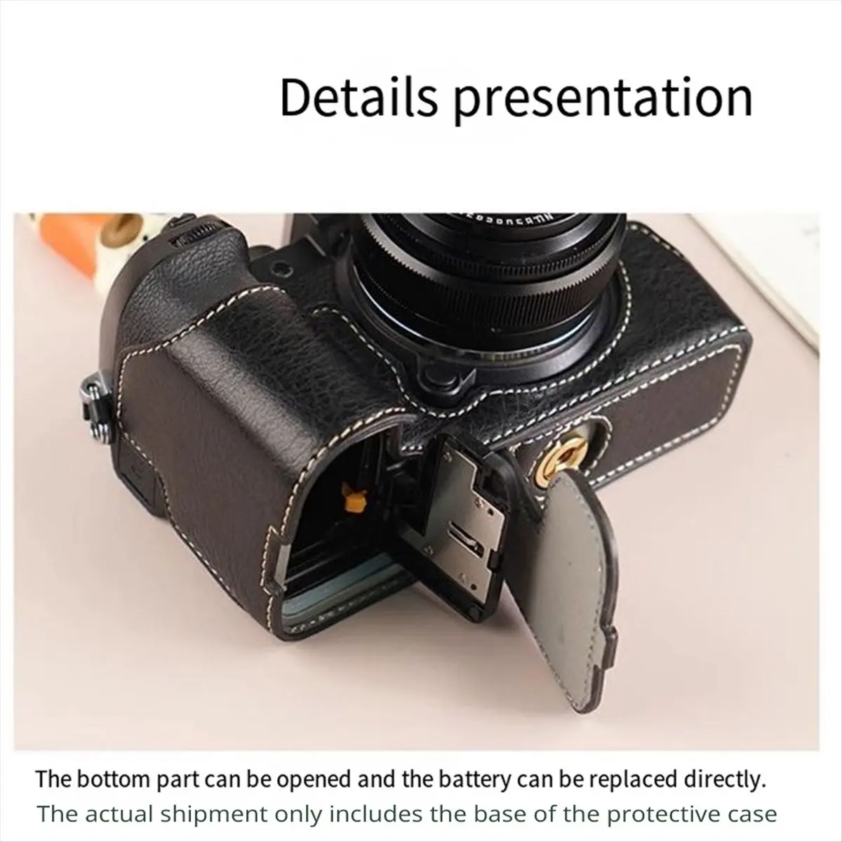 capa-para-camera-x-m5-capa-base-para-camera-fujifilm-xm5-em-couro-artificial