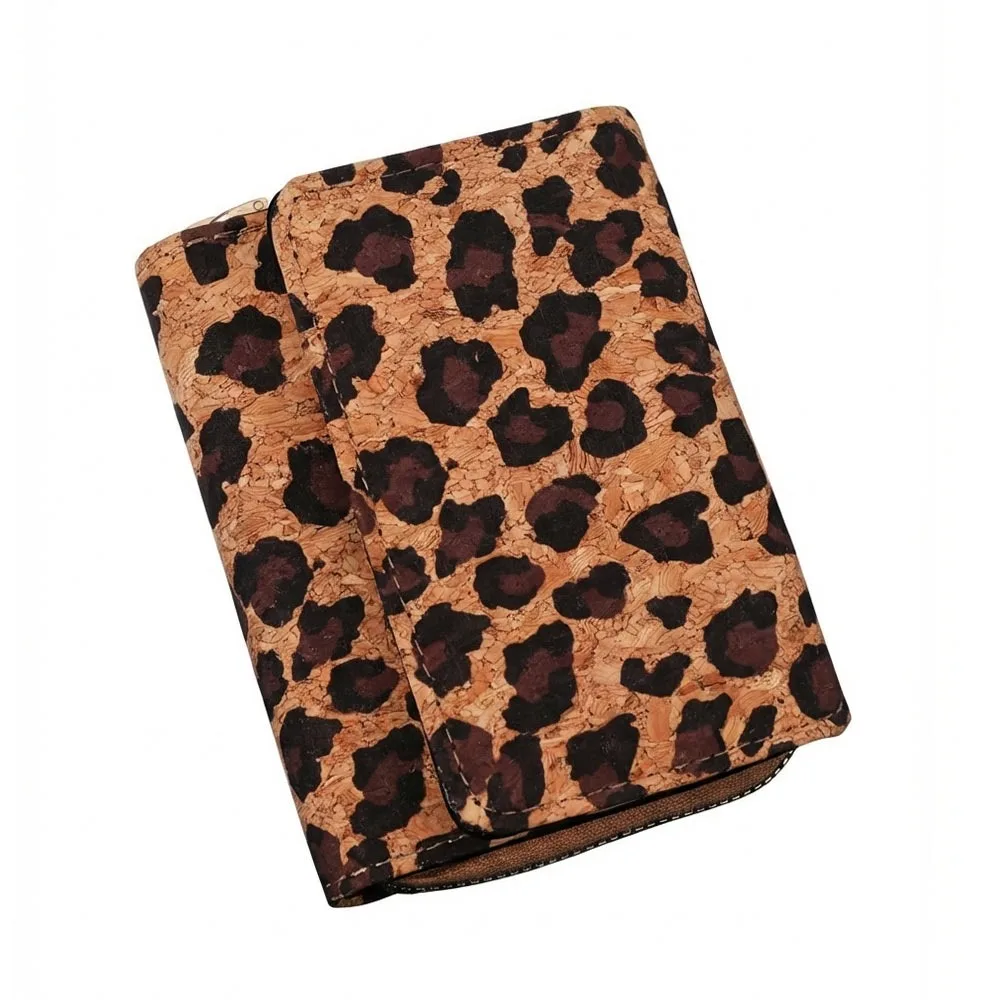 

Fashion Wood Grain Coin Purse Leather Zipper Money Pouch Large Capacity Multi-functional Card Holder Women Men