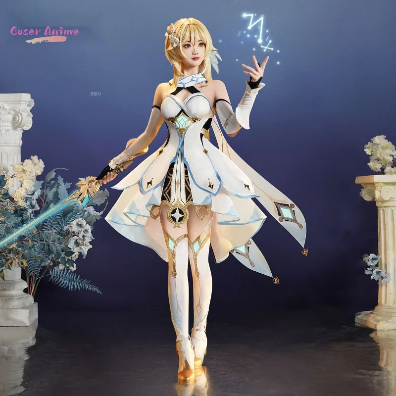 【Coser】 أزياء المسافر التأثيرية لعبة Genshin Impact موحدة للهالوين كرنفال حفلة عيد الميلاد لعب الأدوار الملابس