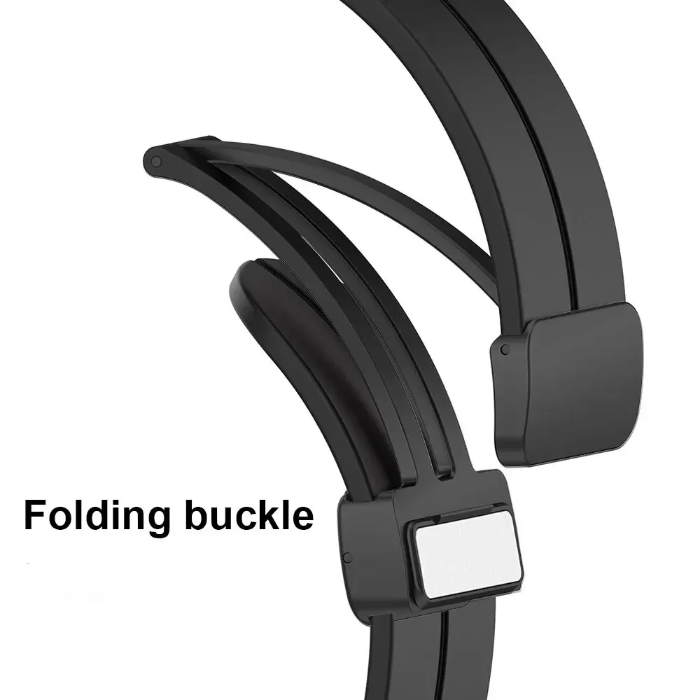 20 mm 22 mm magnetisches D-Typ-Verschluss-Silikon-Uhrenarmband für Samsung Galaxy Watch – Detail 2