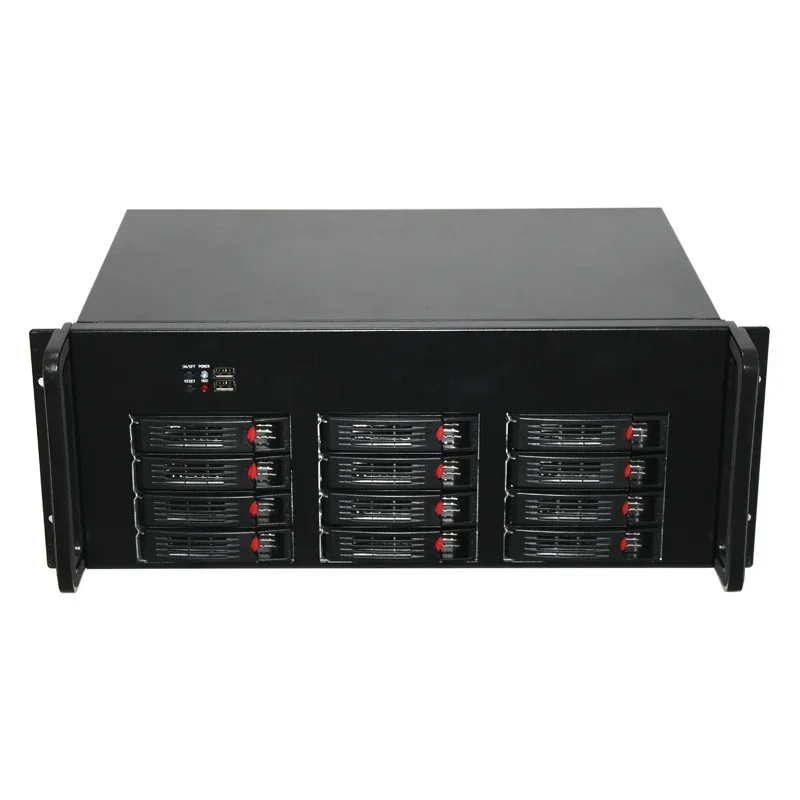 Ultra large data storage 12 bays nas server case 12 drive cage full tower for monitor TV