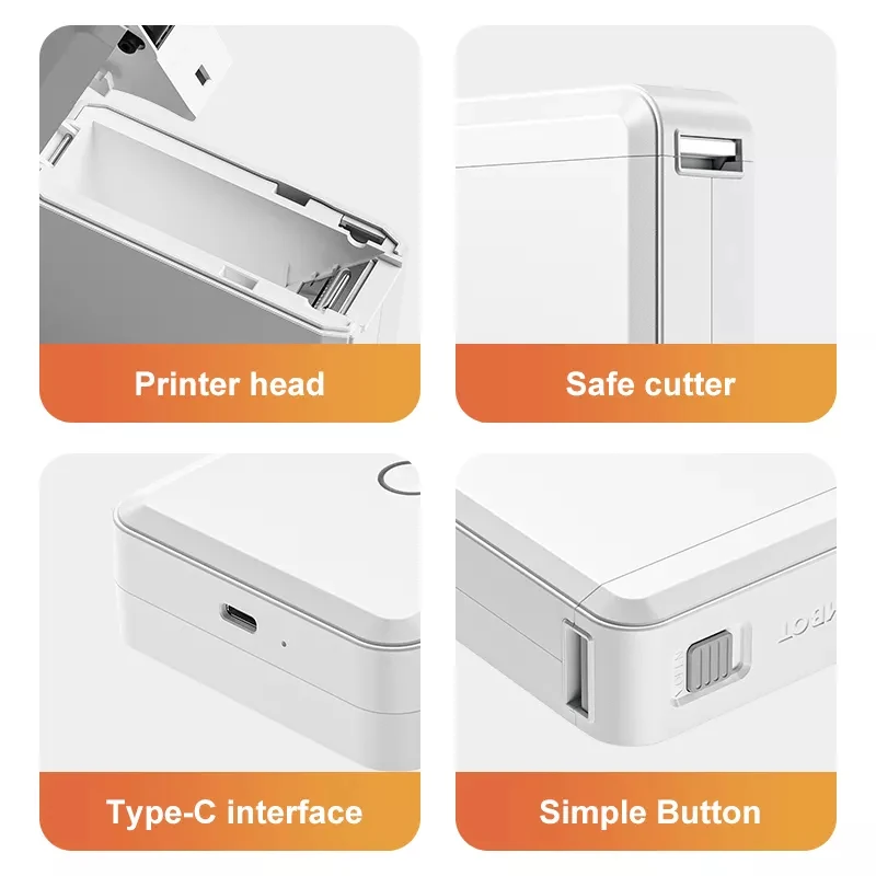 Niimbot D110 Label Printer Label Maker Wireless Label Printer Tape Included Multiple Templates Available for Phone Office Home