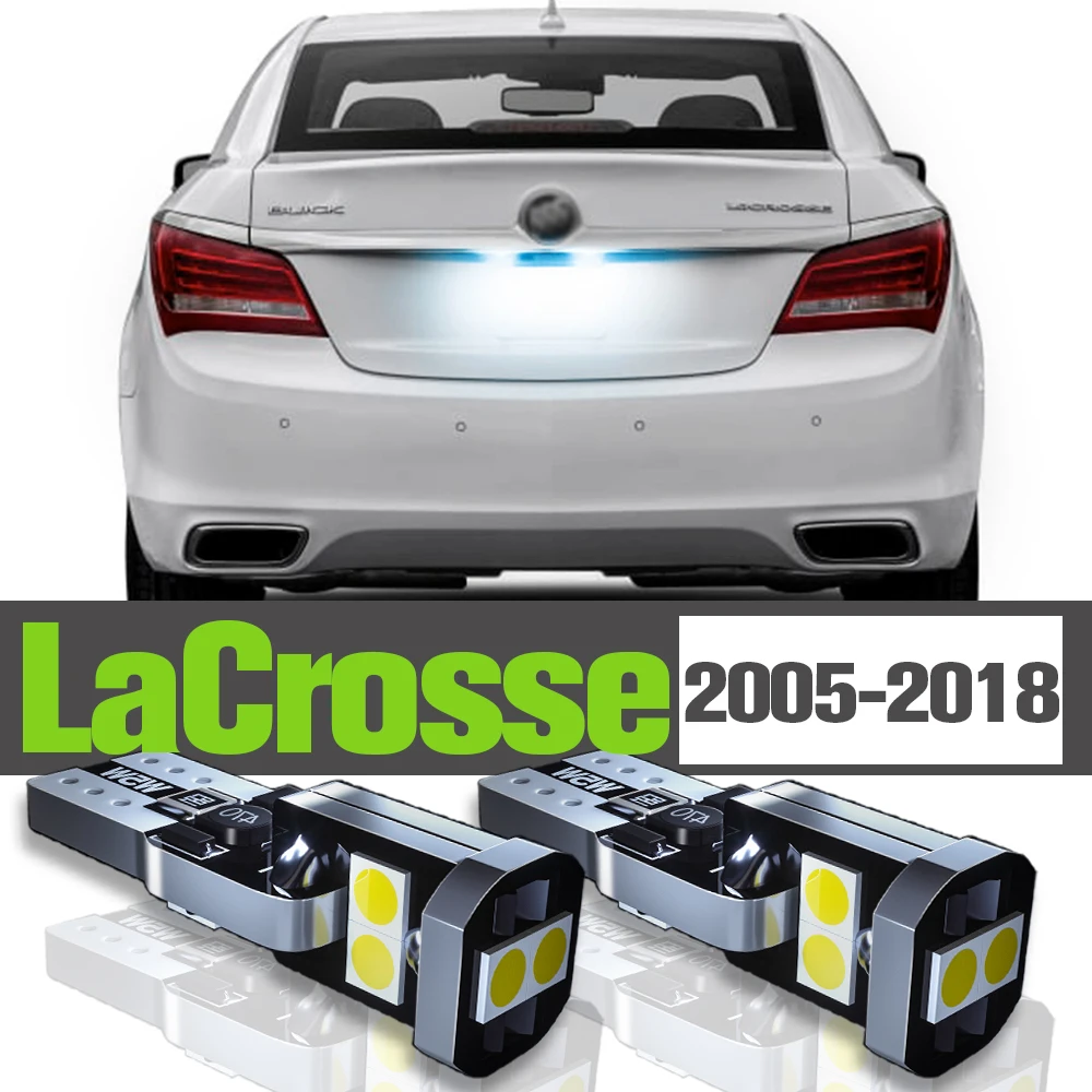 

2x LED License Plate Light Accessories Lamp For Buick LaCrosse 2005-2018 2006 2007 2008 2009 2010 2011 2012 2013 2014 2015 2016