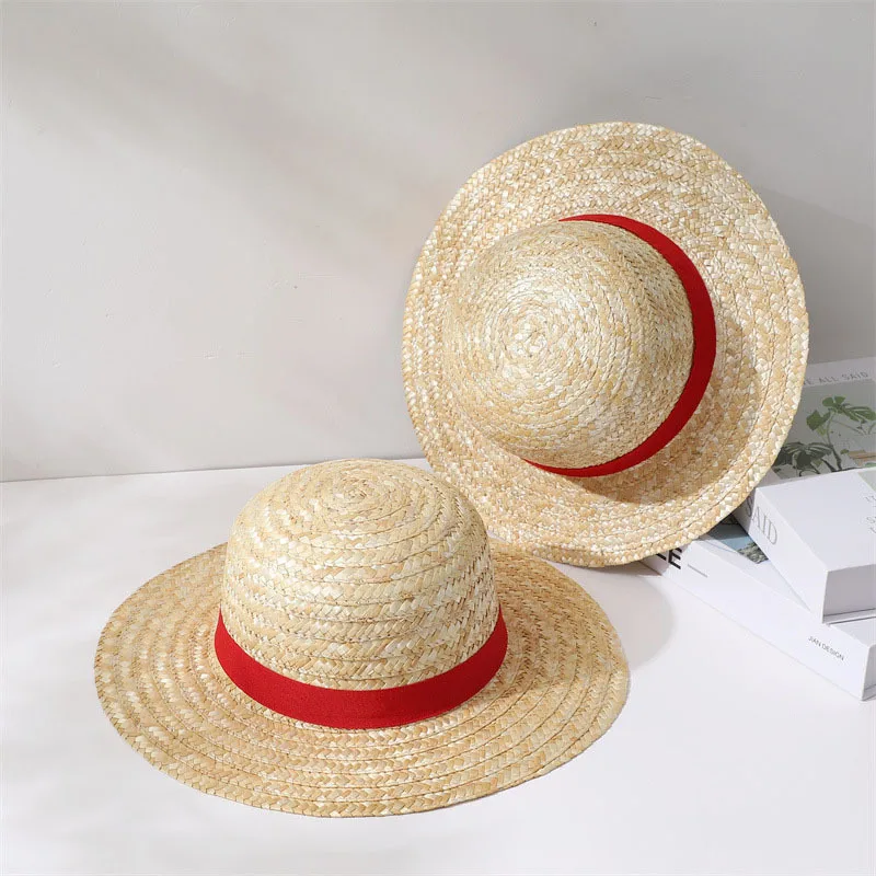 31cm Straw Hat Kids Adult Unisex Sunshade Hat Anime Cosplay Prop Cap Role Play Stage Performance Accessories