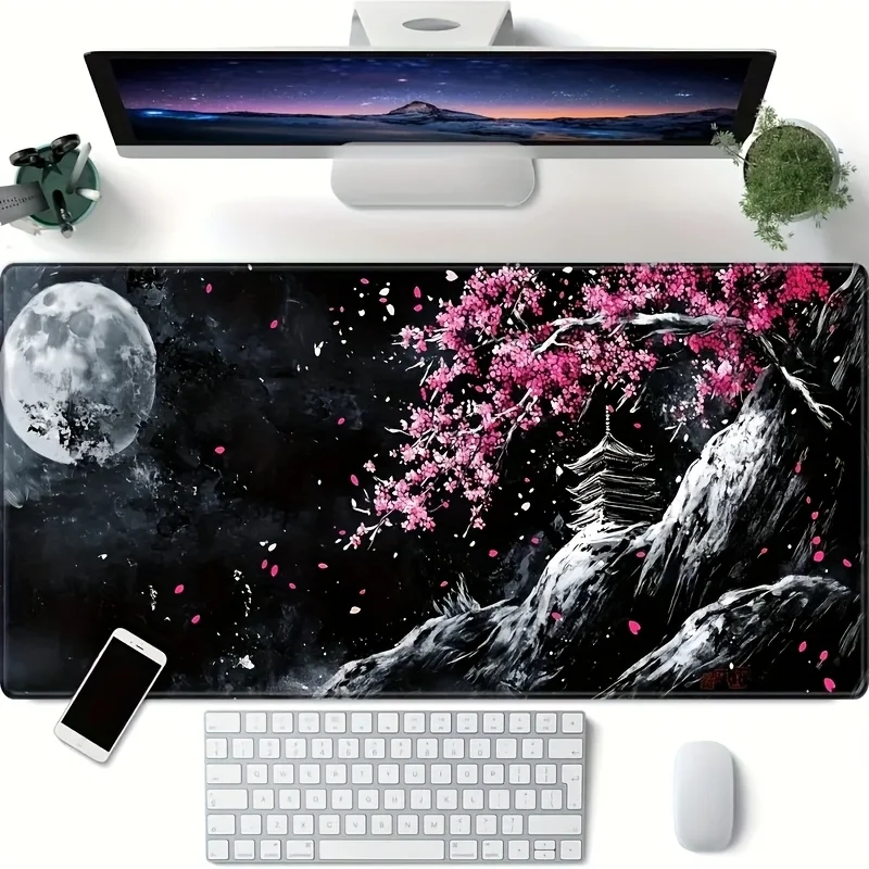 CIFBUY Extra Large Gaming Mouse Pad Non-Slip Rubber Base, Stitched Edges, Extended Desk Mat for Office Home Workstation