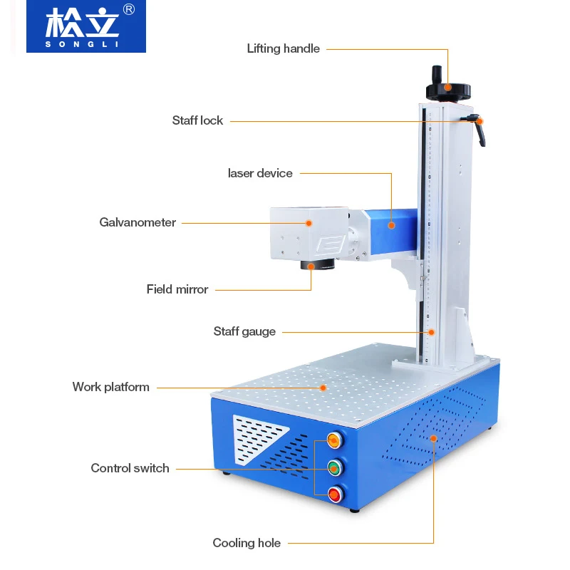 Fiber marking machine  20W Shandong Songli Fiber marking machine/fiber laser maker