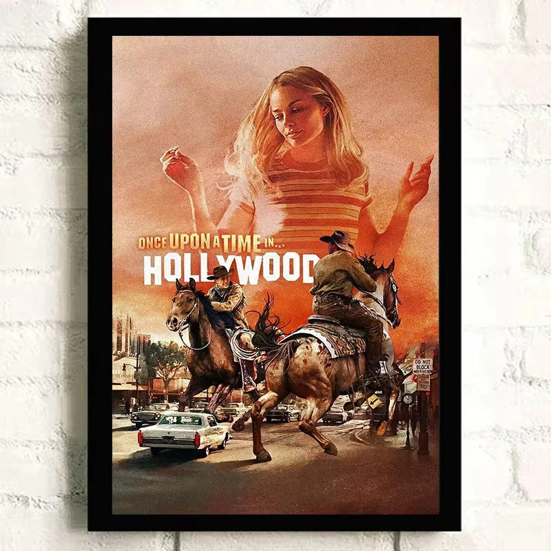 Once upon a time in Hollywood Movie Poster HD Print Canvas Poster Bedroom Decor Sports Landscape Office Room Decor Poster Gift