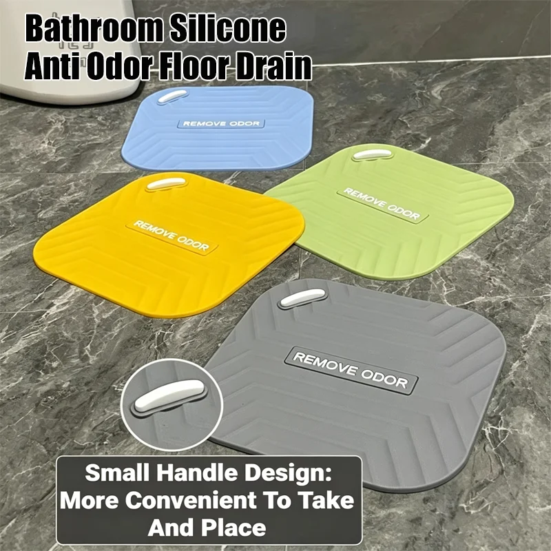Bathroom Silicone Anti Odor Floor Drain For Bathroom Anti-hair Cockroach-proof Floor Drain Pad Sewer Pipe Deodorant Mat