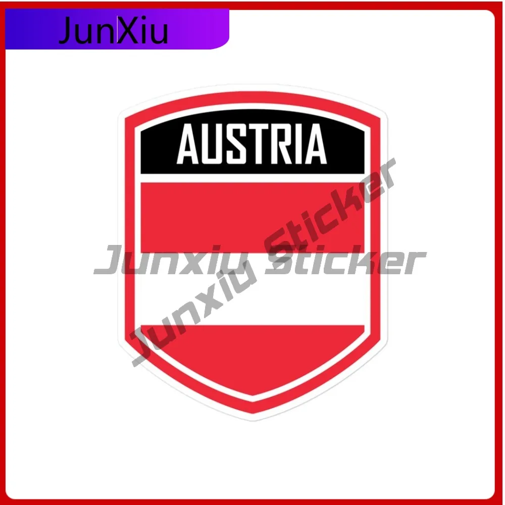 

Austria Flag Emblem Stickers High-Quality Cool Car Motorcycle Durable Vinyl Car Styling Vinyl Decal For Car Truck SUV Window