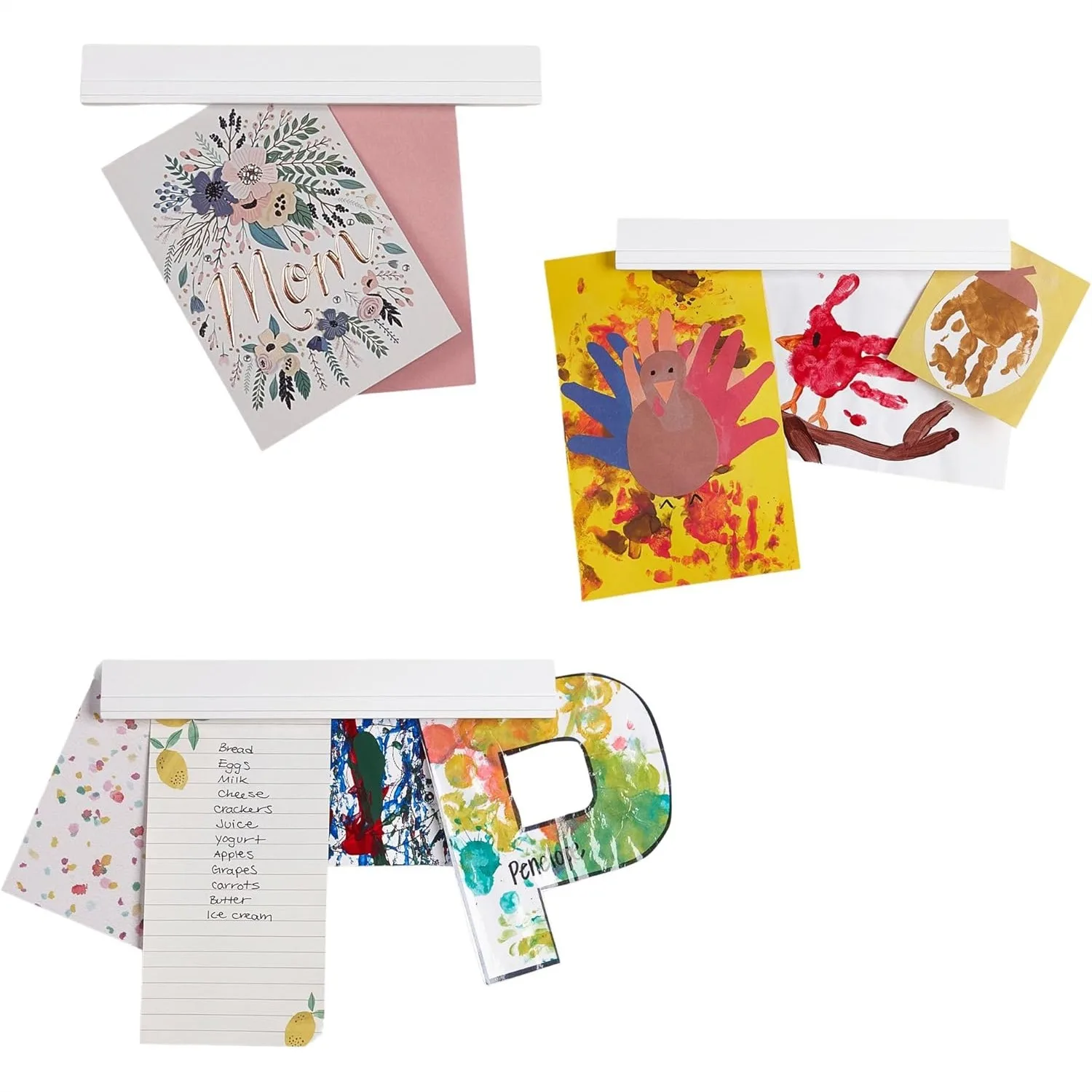 

Magnetic Picture Frame for Kids Artwork Changeable - Displays Children's Drawings & Photos, 3 Pack