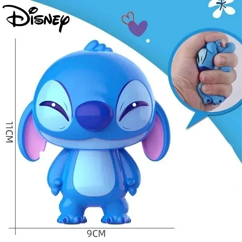 Figuras de Anime de Disney Stitch para niños, accesorios de descompresión, alivio del estrés, juguete blando para pellizco a mano, regalo curativo, venta al por mayor