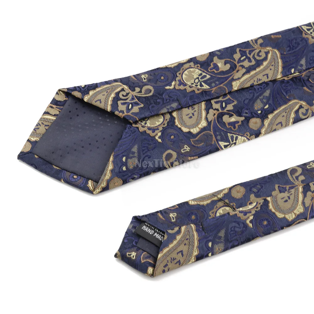 Picture 6: New Design Polyester Men's 7cm Purple Red Navy Blue Jacquard Weave Tie Paisley Pattern Wedding Party Necktie Accessories Gifts