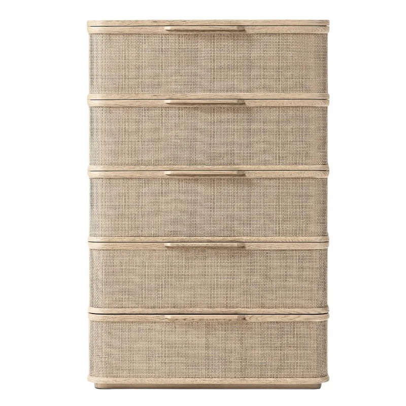 Solid wood five-drawer chest of drawers dresser chest of drawers locker