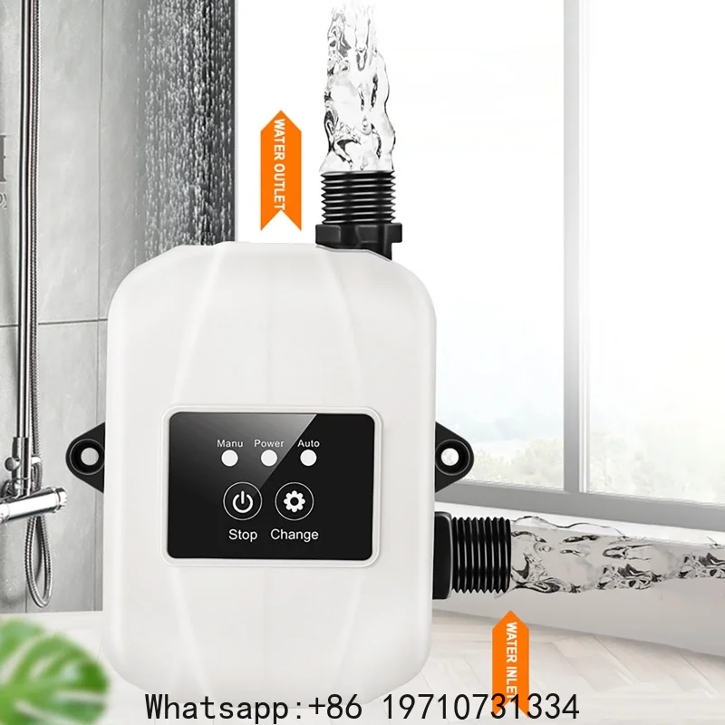 24V 150W Water Heater   One-button Start and Stop Silent Double-button Water Pressure Booster Pump for Sprinklers