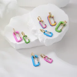 HECHENG,Geometric Hanging Earrings ,Trend Ear Stud Pendant Woman Dangle Accessories Fashion Women Earring Piercing Jewelry