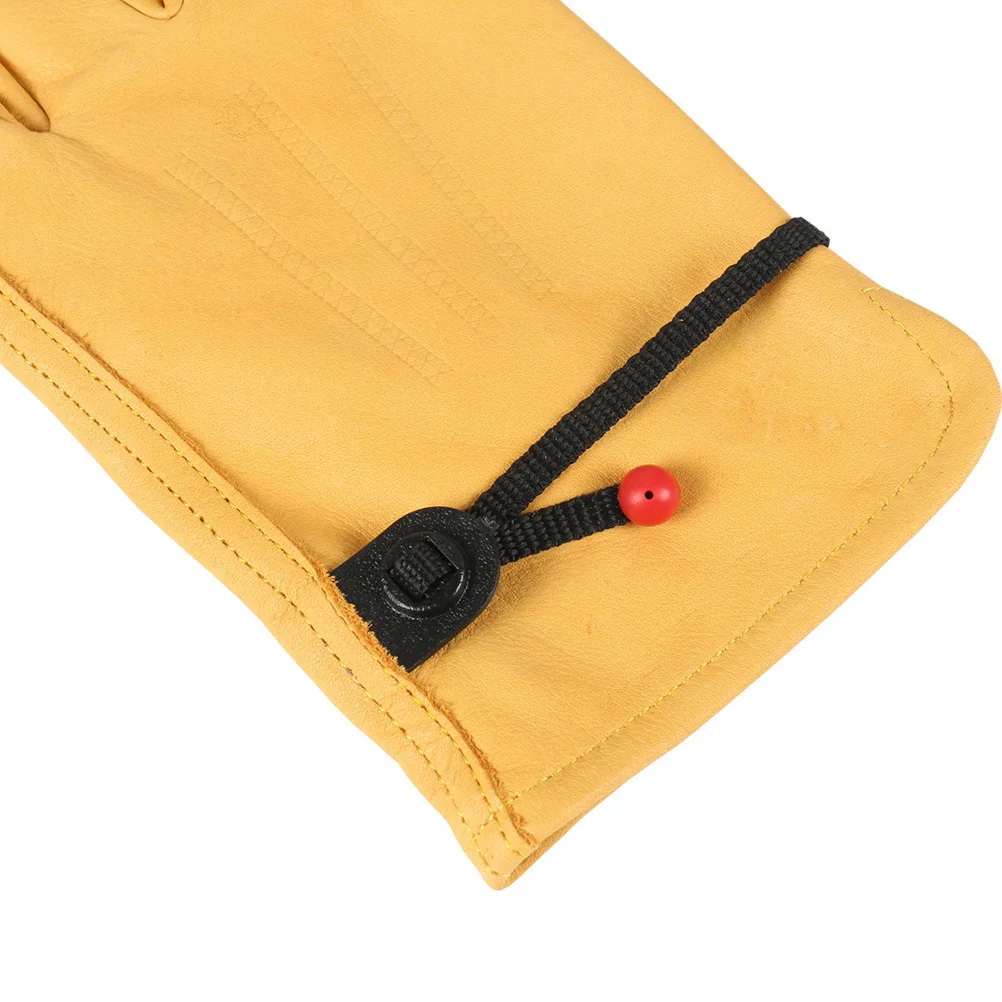 

Gloves Thickened Warm Anti-Slip Windproof Driving Men Outdoor Sports Gloves For Winter Cycling Camping (Yellow,