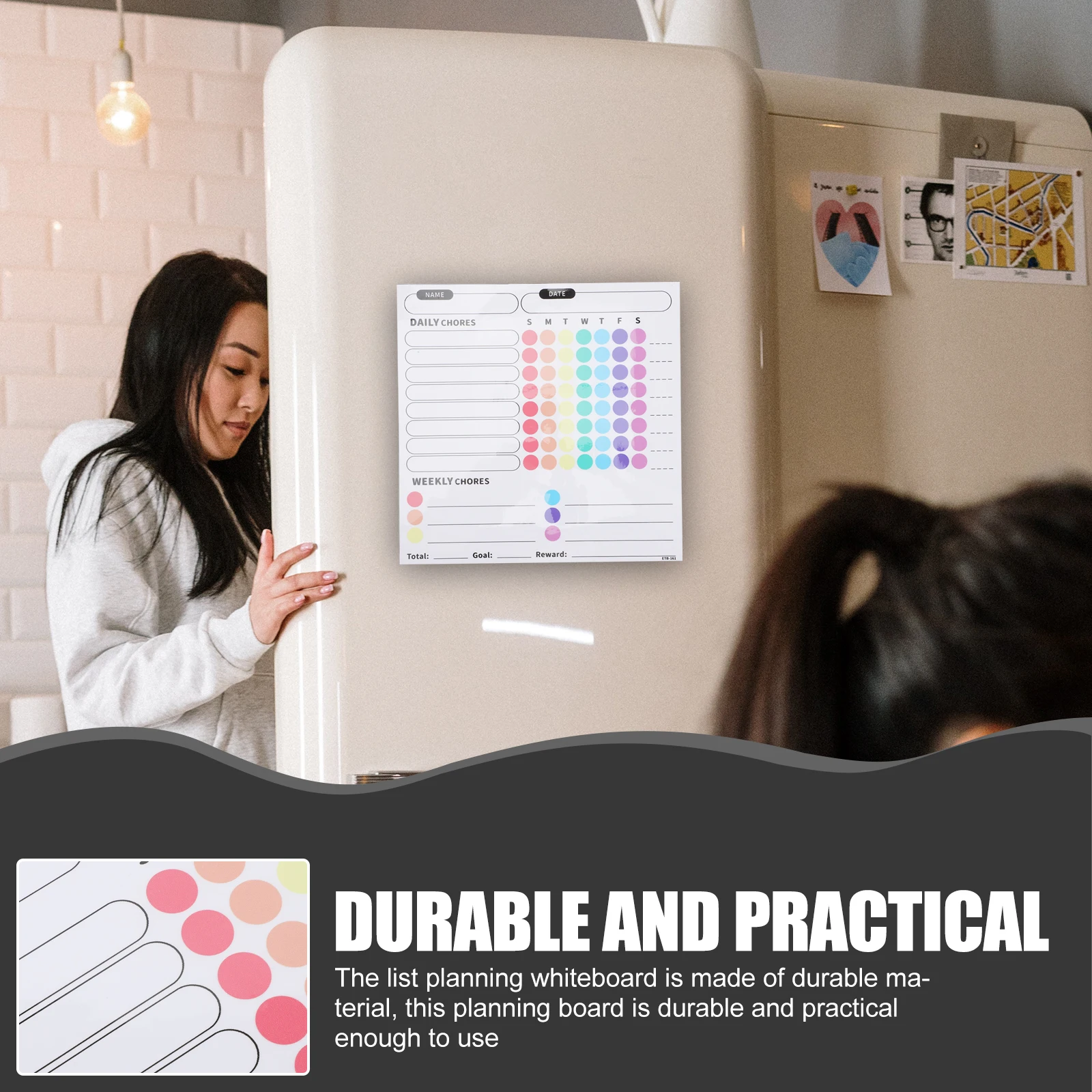 

Kitchen Reminder Schedule Planning Whiteboard List Writing Board Memo Message Board Refrigerator Calendar Dry Erase Sticker