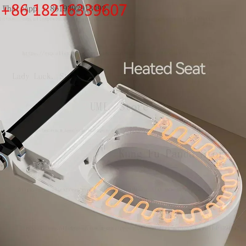 Kung Fu Panda Smart Toilet, Automatic Intelligent WC Mode Bidet, S Trap, Modern Sanitary Ware, Auto Open Flush, with Remote