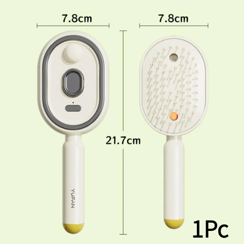 *Electric Spray Hair Brush 2-In-1 Hydrating Misting Comb Reduce Frizz Lightweight for Travel Outdoor Hair Refresh