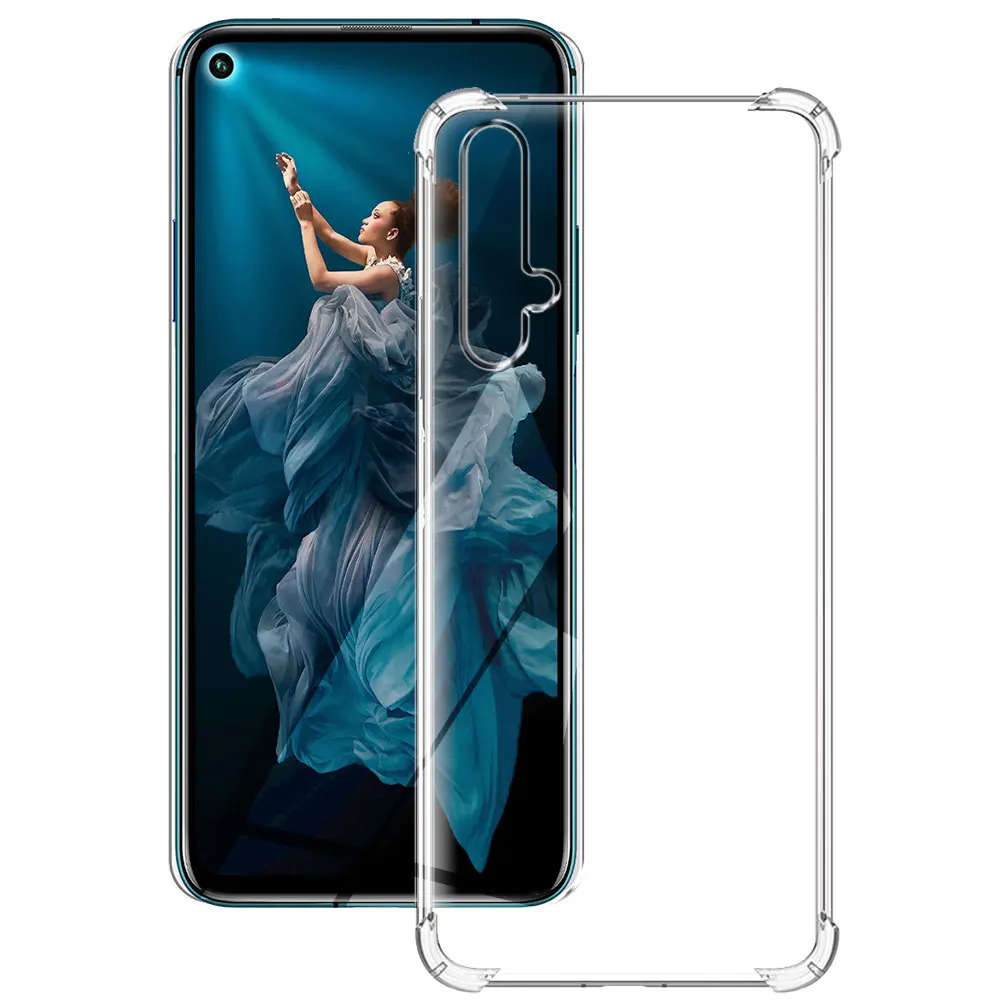 Shockproof Case For Huawei Nova 5T Silicone Soft Transparent Cases For Huawei Nova 5T Clear Cover For Nova5T 5 T Funda Coque