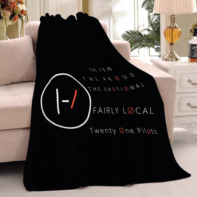 بطانية قيلولة T-Twenty One P-Pilots شتاء دافئ سرير الركبة الصوف التخييم مخصص رقيق البطانيات الناعمة الملك الحجم ستوكات الفراش