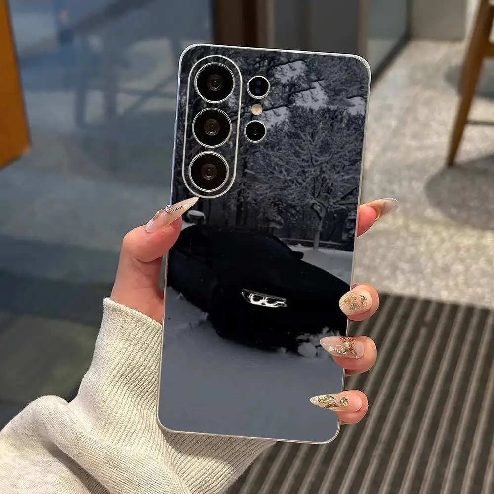 F80 Sport Cool Car M4 Phone Case Transparent Silicone Soft For Samsung S25,S24,S21,S22,S23,S30,Ultra,S20,Plus,Fe