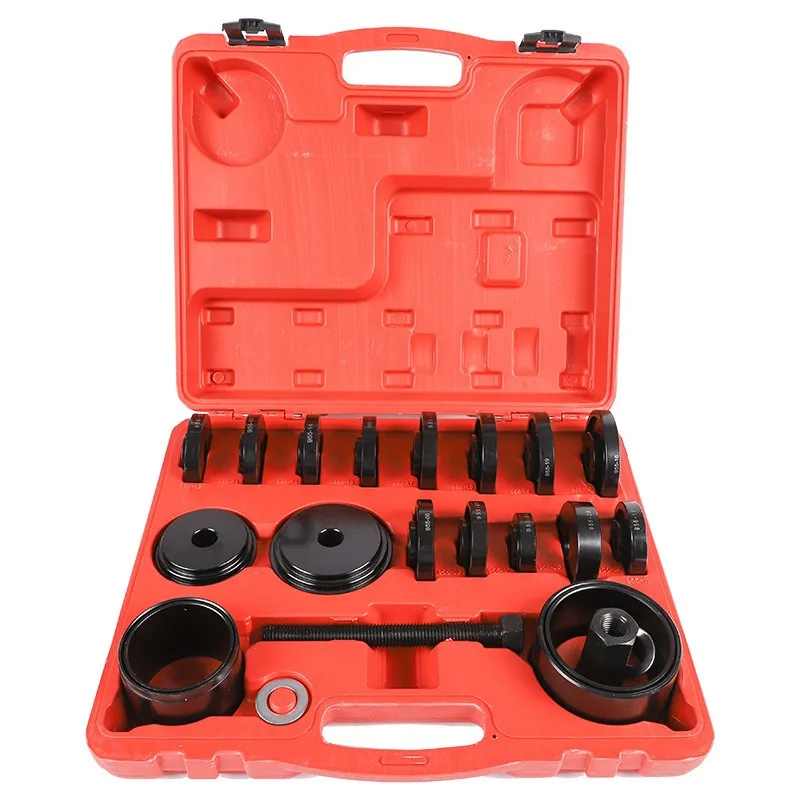 23Pcs Universal Car Front Wheel Bearing Tool Set Non-Disassembly Knuckle Press Removal Maintenance Tools