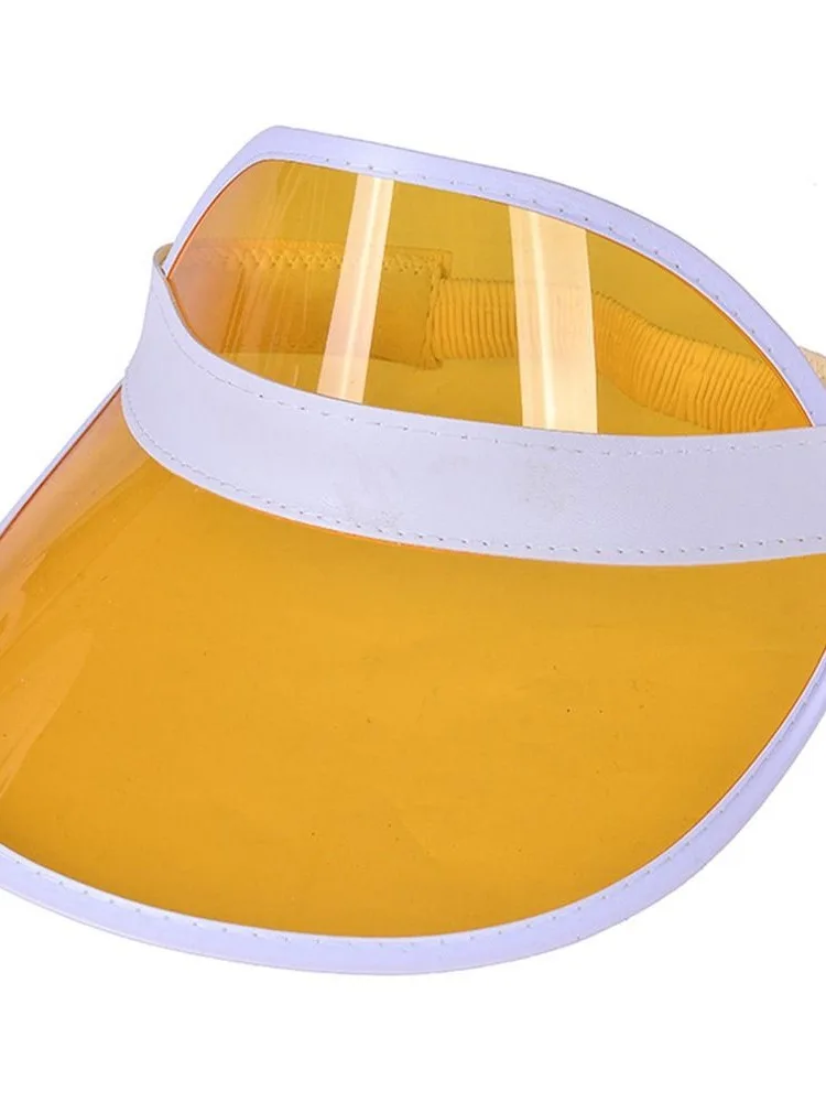 AliExpress Summer Anti-UV Baseball Hat Women Men Transparent Empty Top Plastic PVC Sunshade Hat Bicycle Sun Hat Sports Accessories