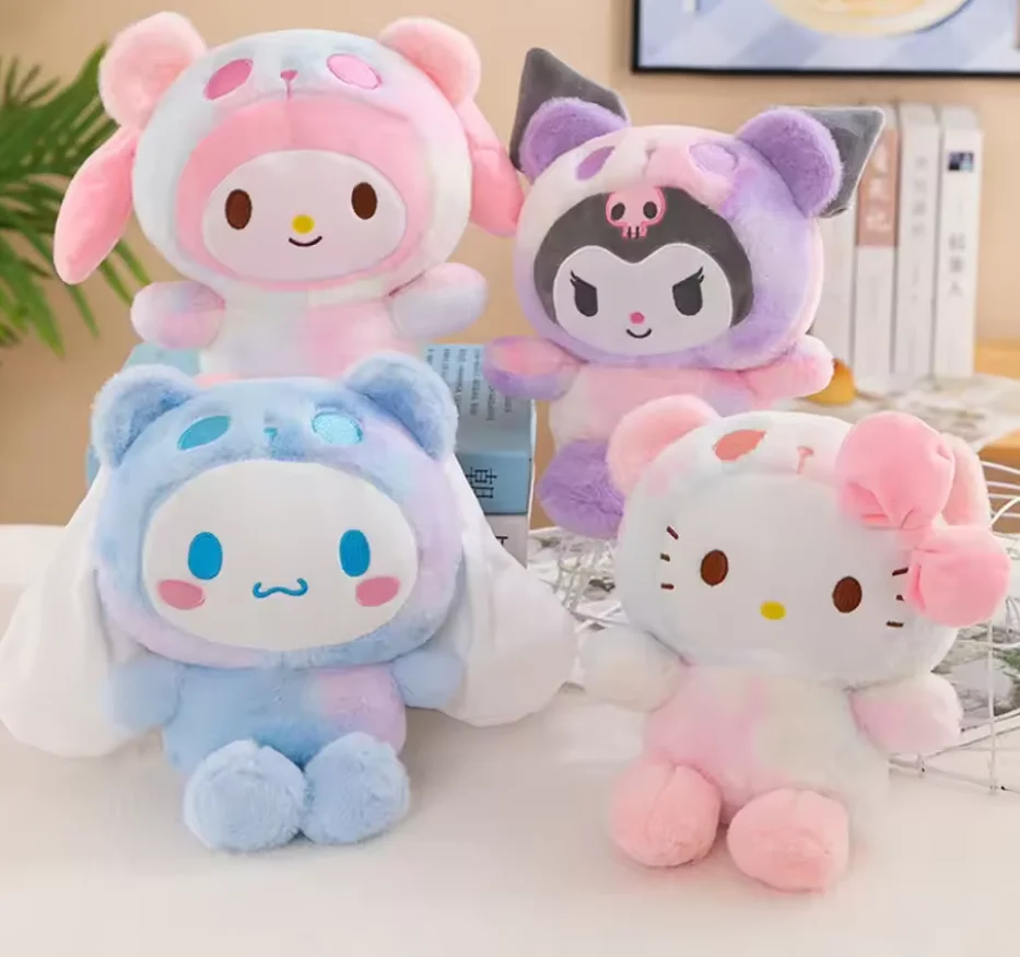 

2026! Горячая новинка! Мягкие игрушки Sanrio: Китти, Синнаморолл, Куроми, Почакко. Милые мультяшные плюшевые куклы. Подарки на день рождения для детей.