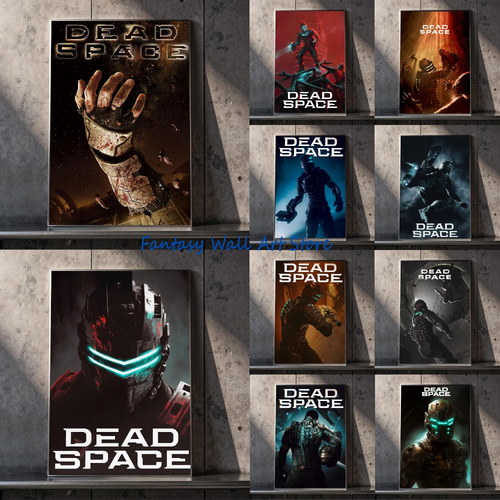 Dead Space Poster Sci Fi Horror Video Game Illustration Survival Horror Wall Art Canvas Painting Wall Pictures Gamer Decor Gifts