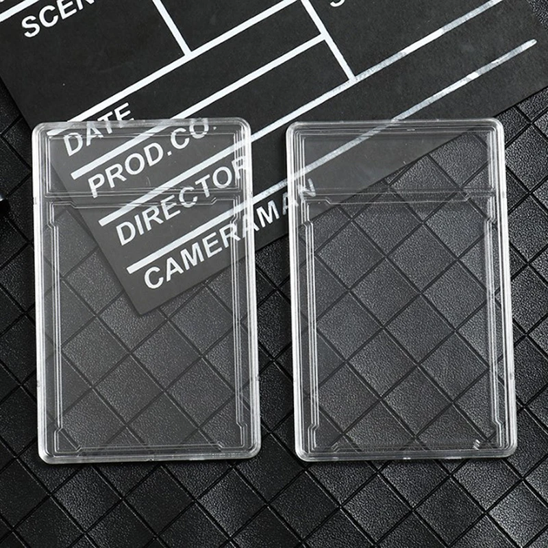 

1Pcs Transparent Plastic Star Card Box Rating Box Star Signature Box Star Card Brick Box