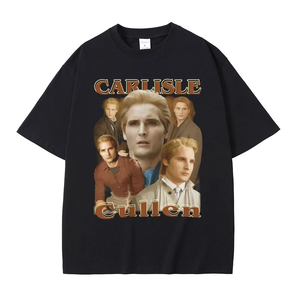 Movie Series Twilight Carlisle Cullen Graphic T-shirt Men Women Fashion Classic Vintage T Shirts Men's Casual Oversized Tshirt