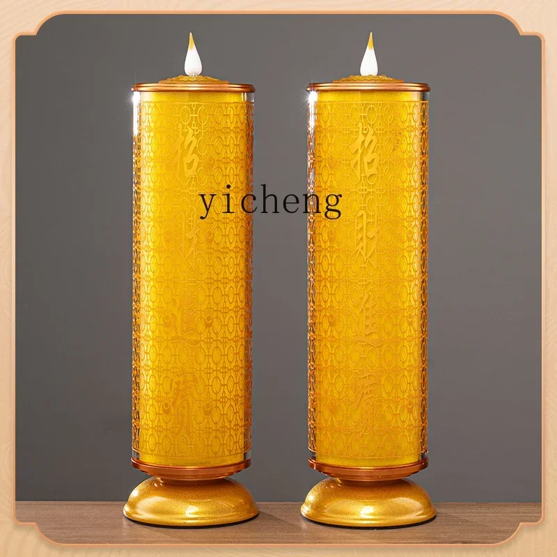 

X9 new led Buddha front candle ornament household Buddha Hall God of Wealth candle holder