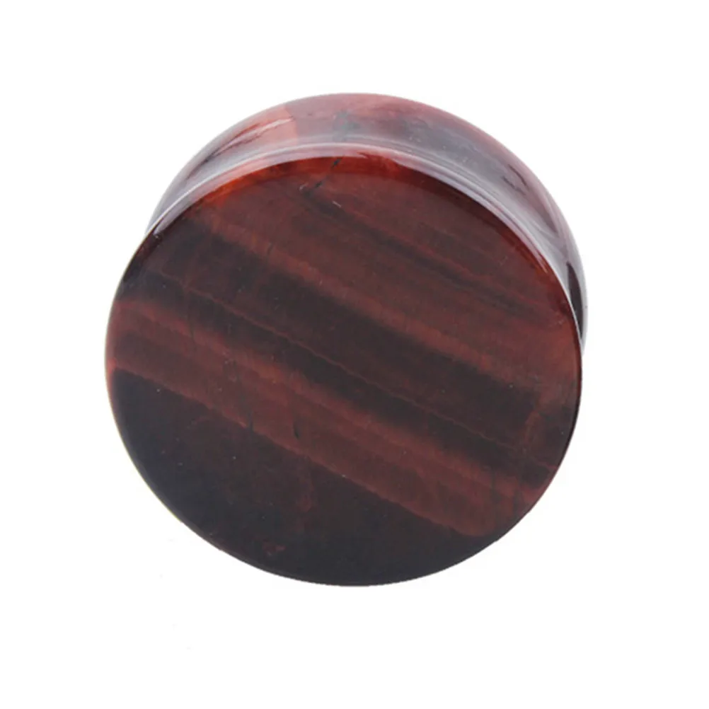 

Stone Tunnel Plugs 16Mm Body Piercing Jewelry Comfortable Wedding Party Gift For Women Ear Expanders Fashionable Red
