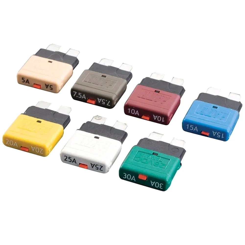 

1PCS Circuit Breaker Blade Fuse 12V 24V Resettable 5-30A Marine Automatic Reset Hand Tools Power Tools Accessories