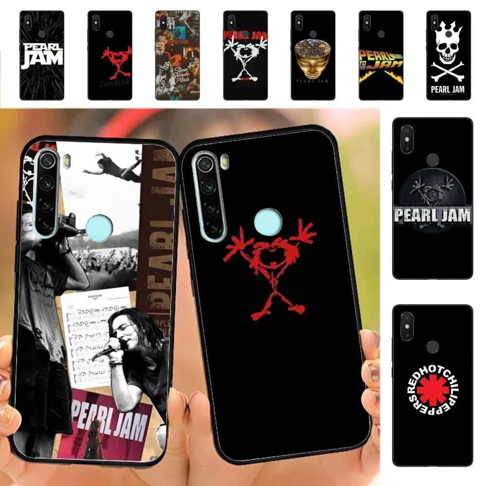 Pearl Jam R-Rock Band Phone Case For Redmi Note 4 X 5 A 6 7 8 T 9 9S 10 11 11S 11Epro Poco M3 pro