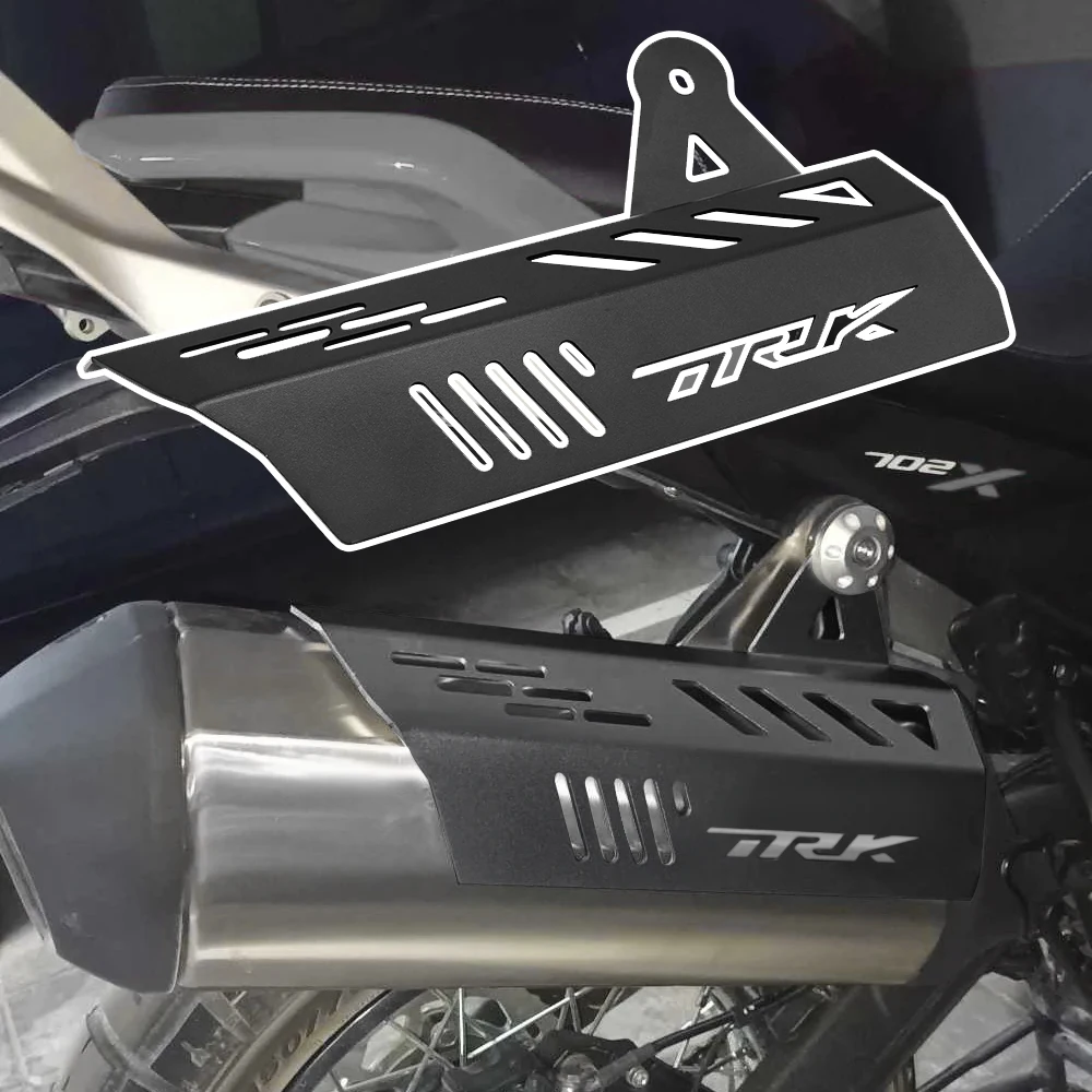TRK 702X Motorcycle Exhaust Pipe Protector Cover For Benelli TRK702X TRK702 X TRK 702 X 2022-2024 Heat Shield Muffler Pipe Guard