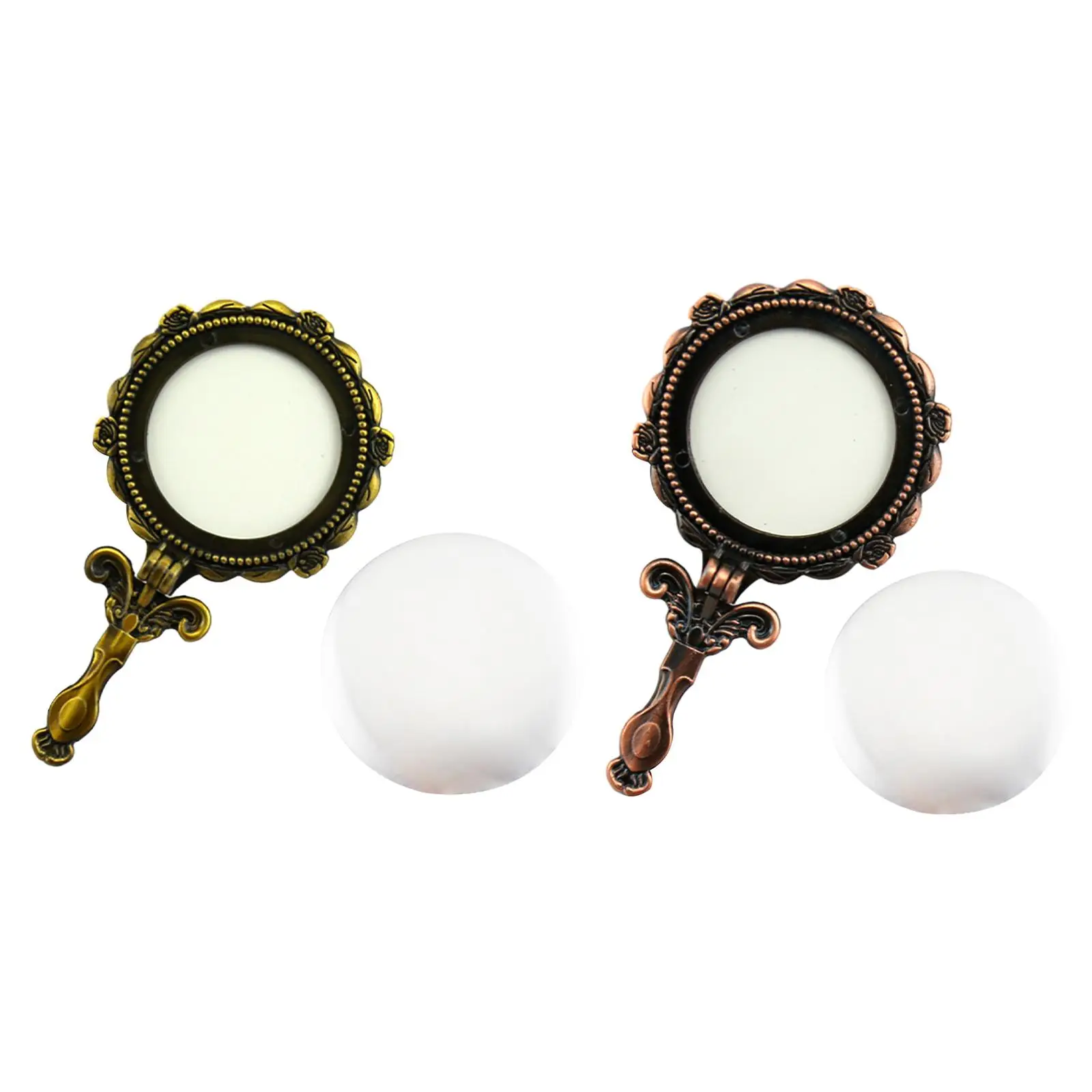 Déterminer le miroir de maquillage, miroir à main compact pour le rasage, le voyage, le salon