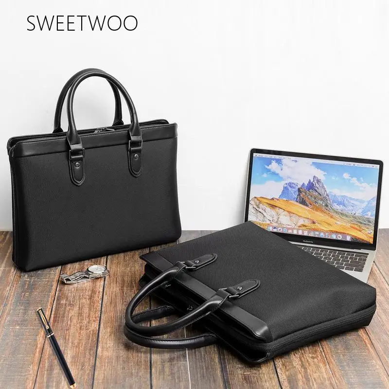 Water-Resistant Multi-Pocket 15.6-Inch Notebook Commute Messenger Bag