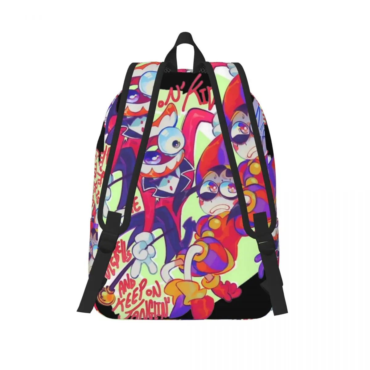 The Amazing Digital Circus Backpack Middle High College School Student Pomni Jax Caine Bookbag Teens Daypack Outdoor