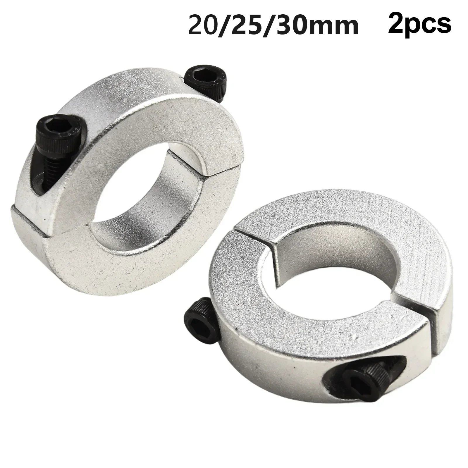 1pc Shaft Collar Aluminum Alloy Fixed Rings Clamp Collar Double Split Clamp Type Collar 20mm/25mm/30mm