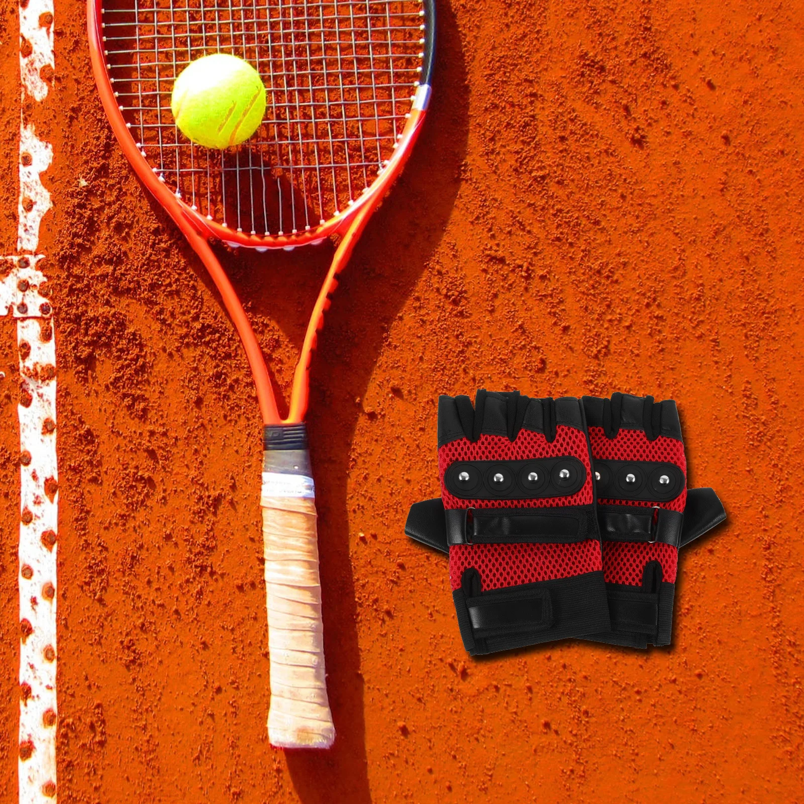 

1 Pair Cycling Gloves Breathable Half Finger Motorcycle Gloves Men Women Riding Outdoor Hand Protection Mountain Bike Gloves,