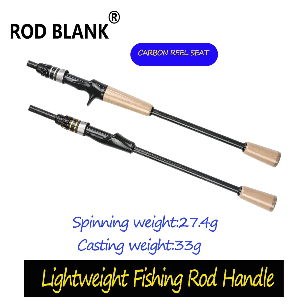 

Rod Blank 1 Set Spinning Casting Handle Kit Carbon Fiber Reel Seat 3A Cork Grip Rod Building DIY Components Repair Accessories