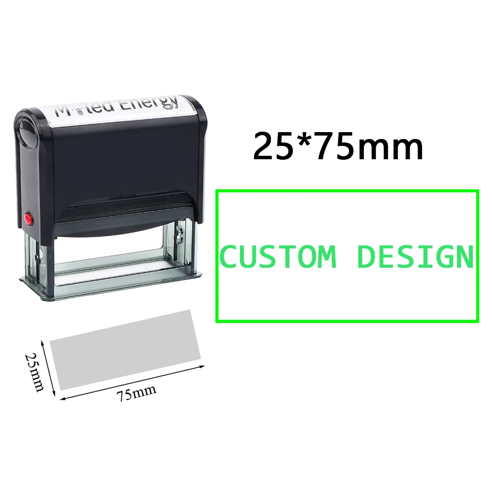 Aangepaste zelfinktende stempel DIY rubberen stempelset Aangepast LOGO Gepersonaliseerde zelfinktende bedrijfsadres naam nummer briefdruk