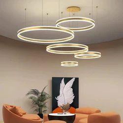 Modern Led Ceiling chandelier Gold Black Coffee Chandeliers room decor for Bedroom Dining Living Room Luxury Home Decoration